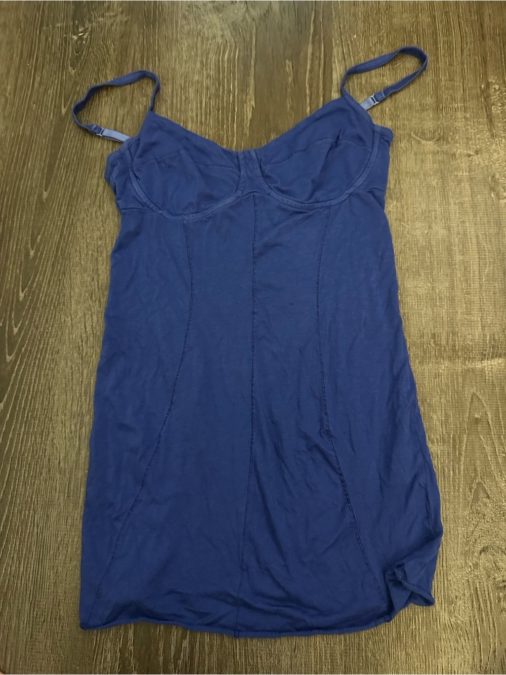 Aritzia Wilfred Royal Blue Bustier Tank Top